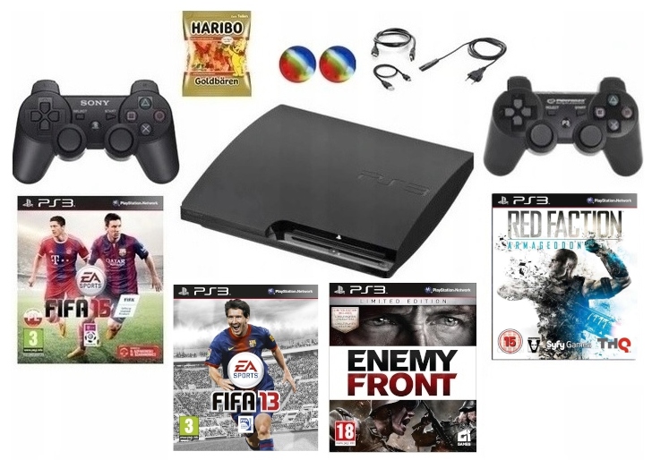 Konsola Sony Playstation 3 PS3 Slim + Gry