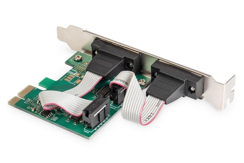 Karta rozszerzeń/Kontroler Pci Express RS232 Serial Port, 2xDB9, Chipset