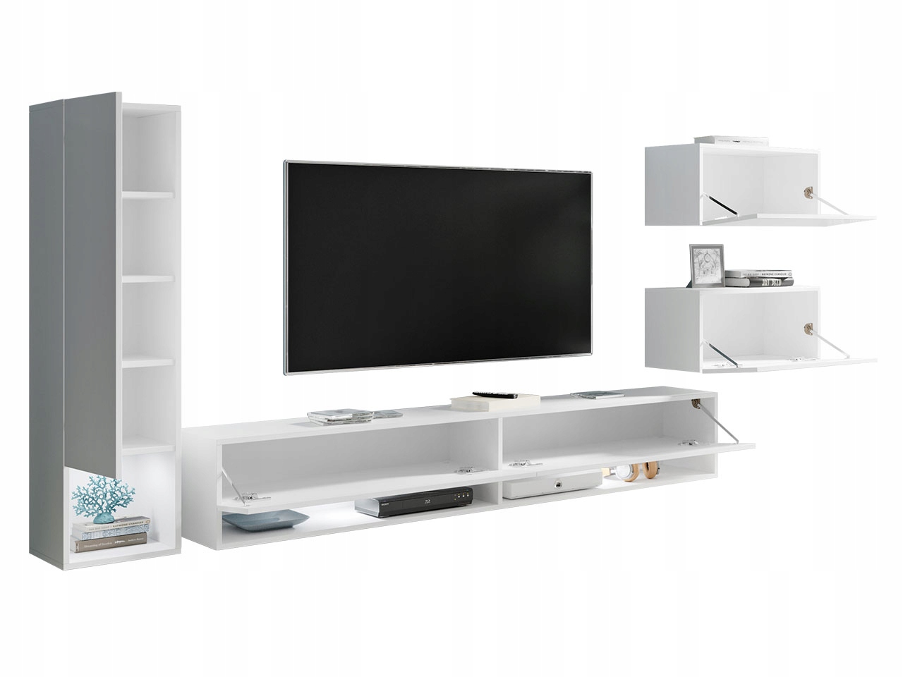 MEBLOŚCIANKA zestaw mebli do salonu AMADEO LED Marka Mirjan