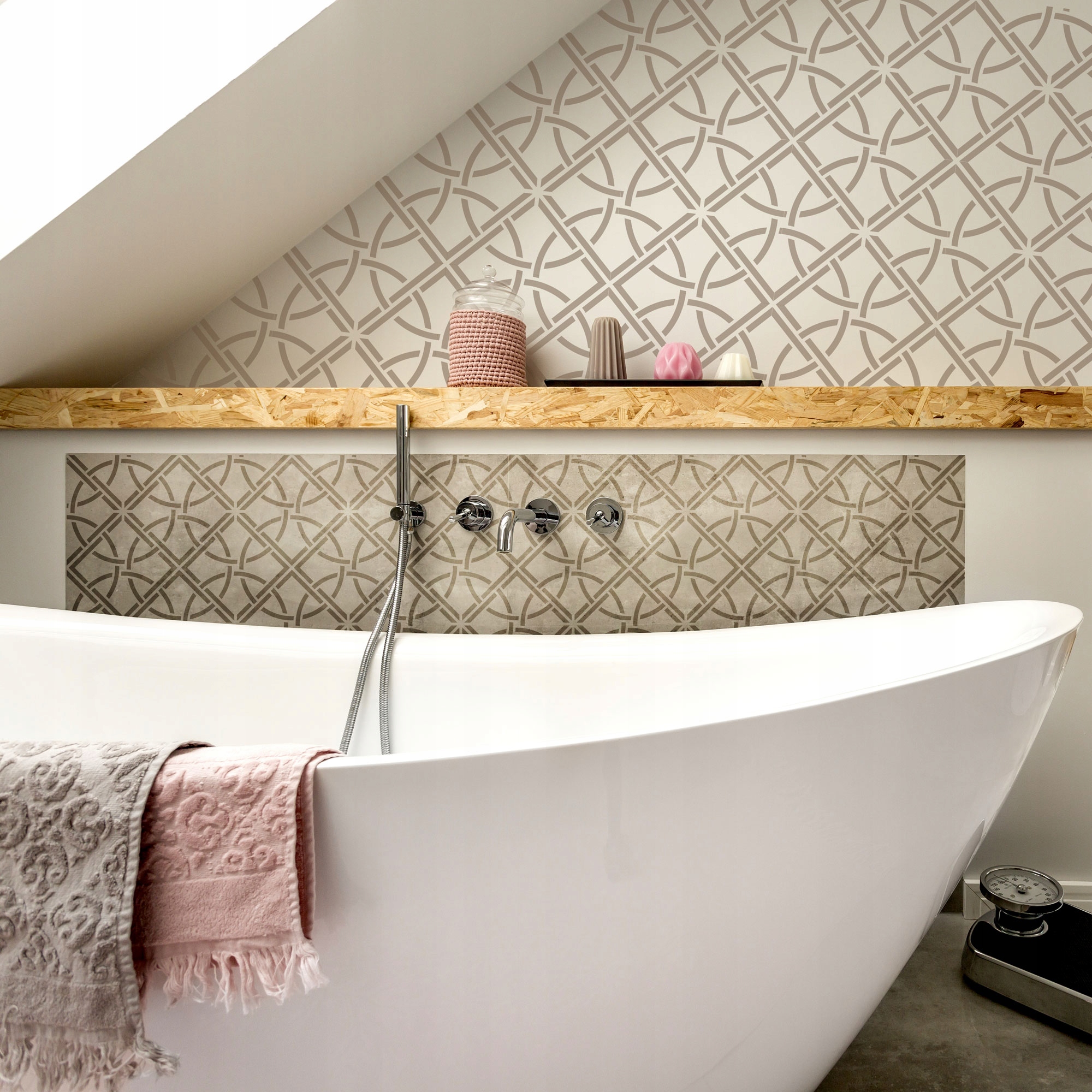 SZABLON MALARSKI do kafelków TARRAGONA 33x33cm EAN (GTIN) 5903175804549