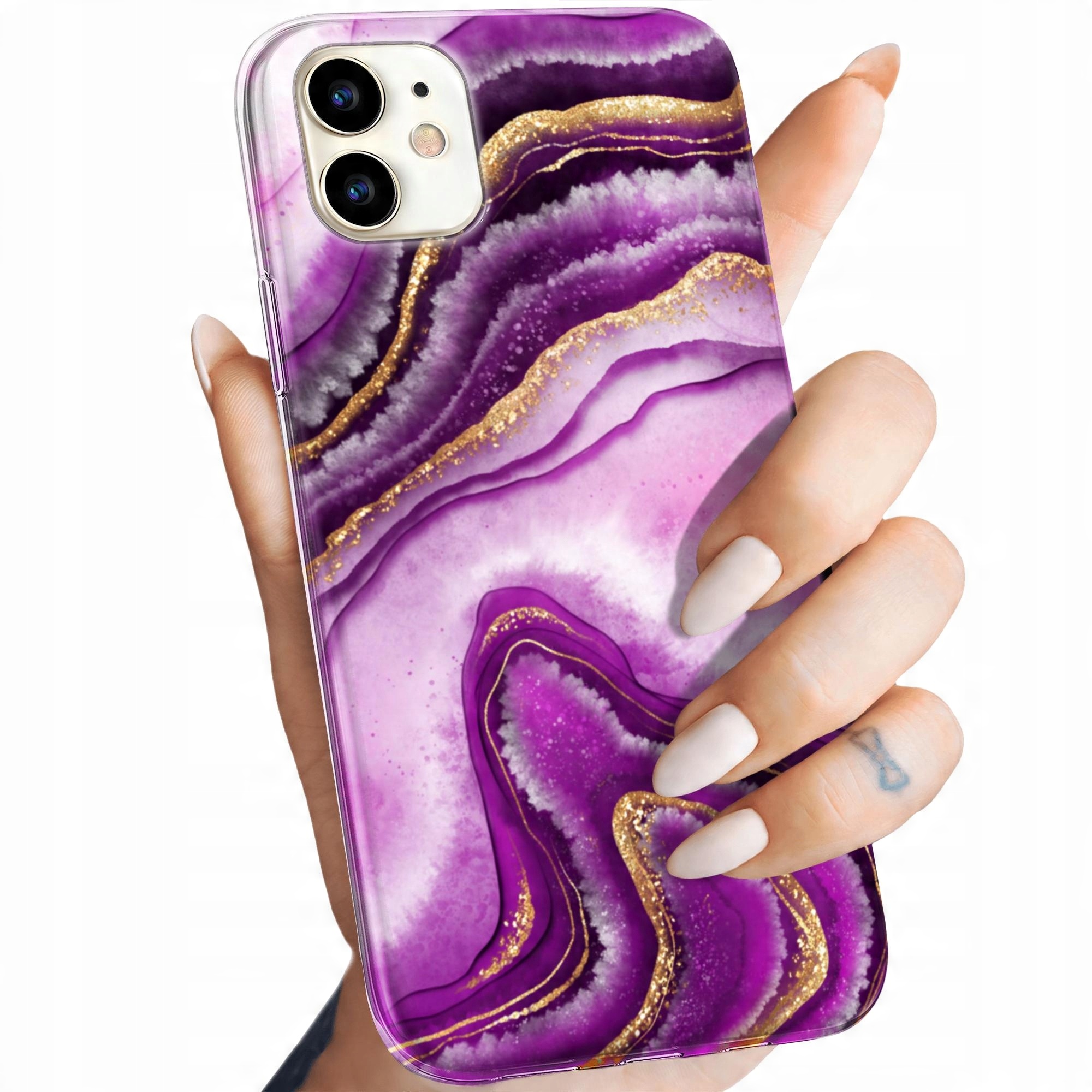 

Etui Do Iphone 11 Różowy Marmur Purpura Róż