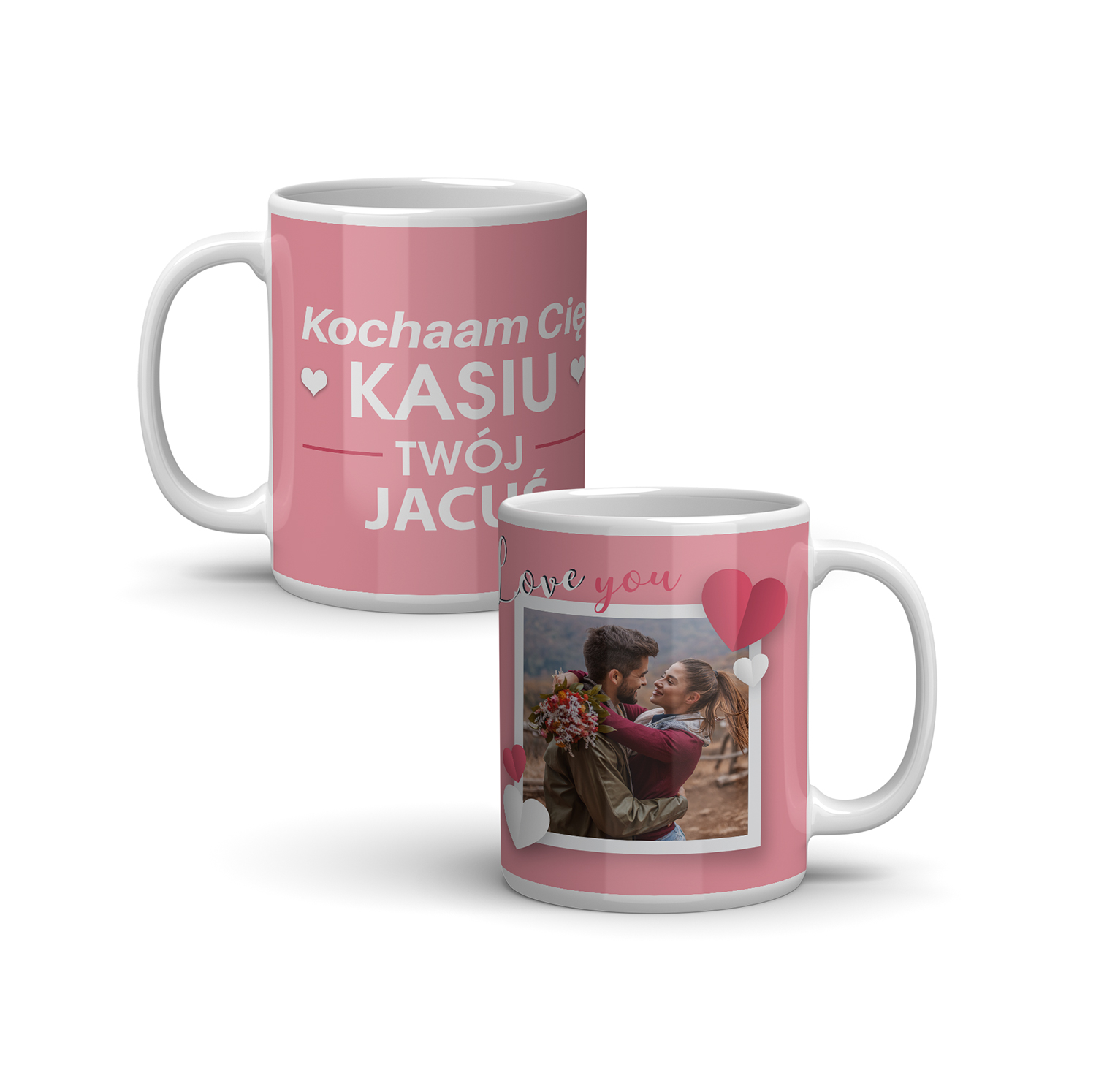 

Kubek FOTO+imię - Prezent Walentynki. Dużo wzorów!