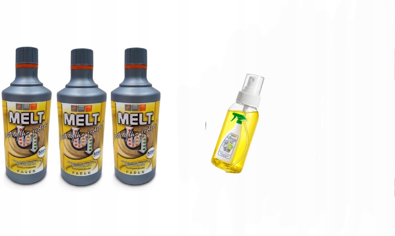 Melt do rur mocny najlepszy preparat 3x750ml tester Citrus