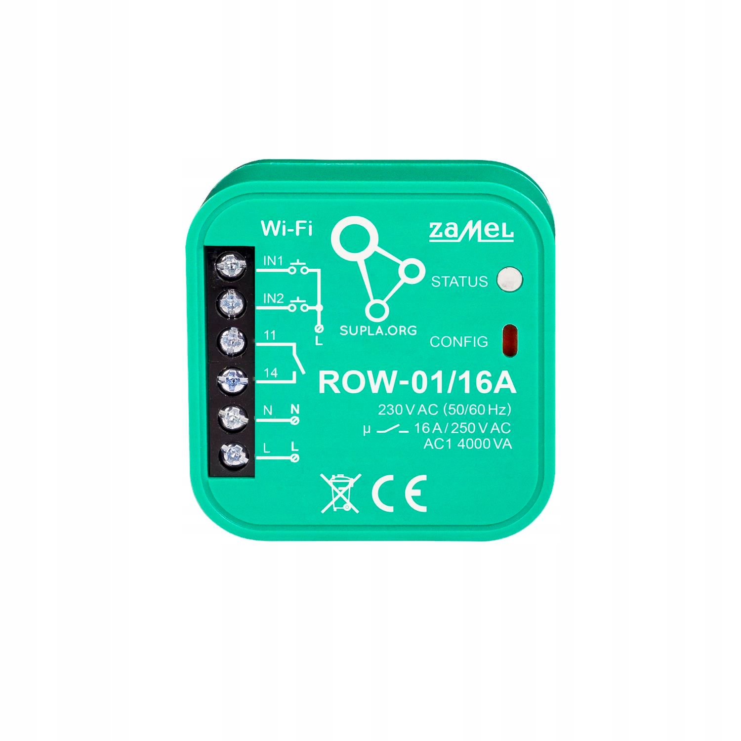 

Odbiornik WiFi 1kanał ROW-01/16A Supla