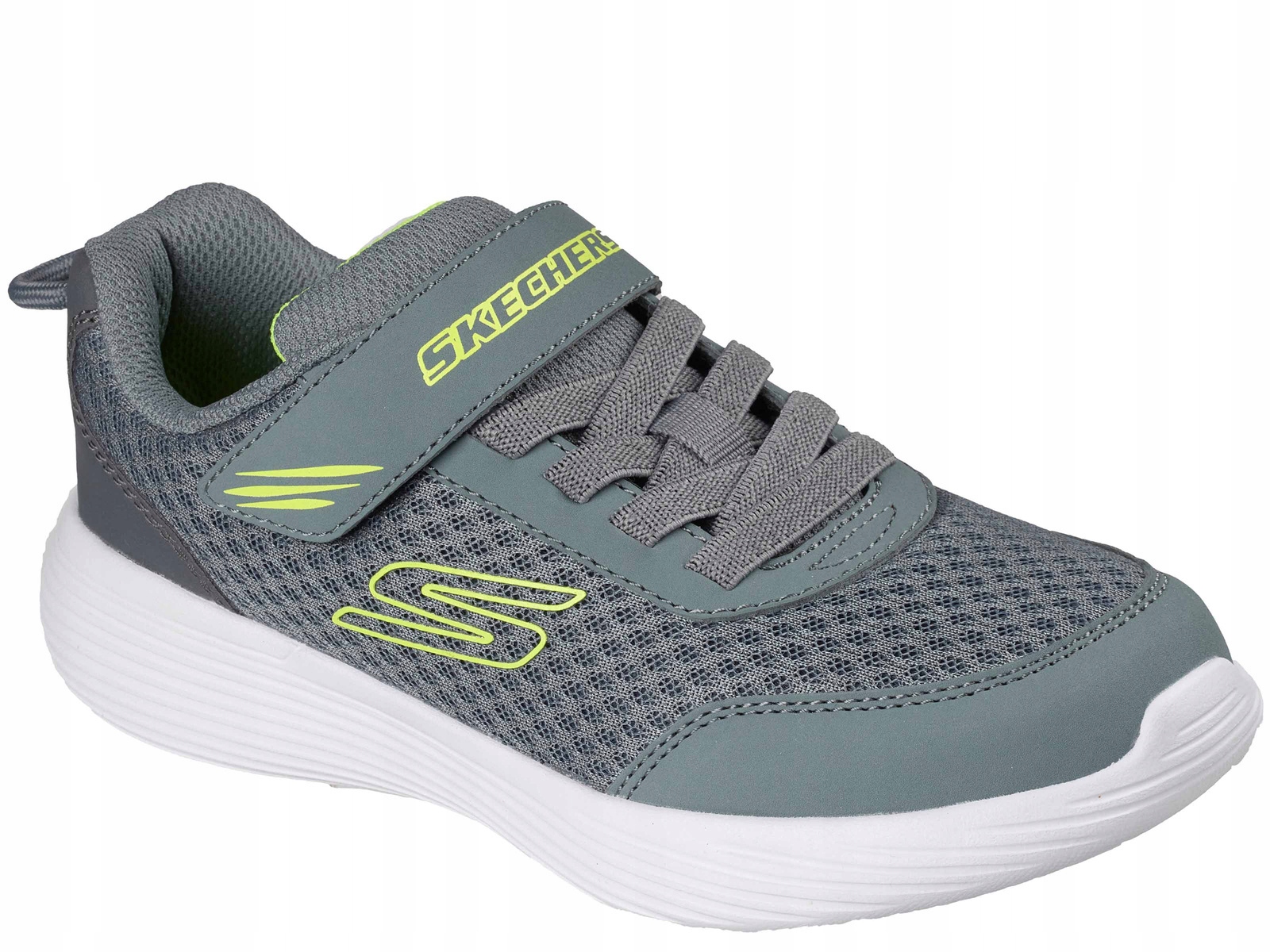 Skechers Go Run 400 V2 405084L Gry Buty Dziecięce Szare Na Rzep Na W-f