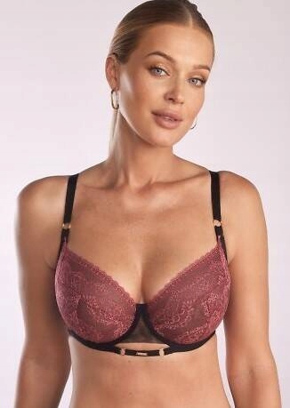 SC-1107 Eva Měkká podprsenka Kinga černá růžová