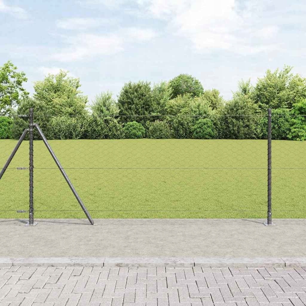 Hexagonální plot Šedý 1x100 m Ocel