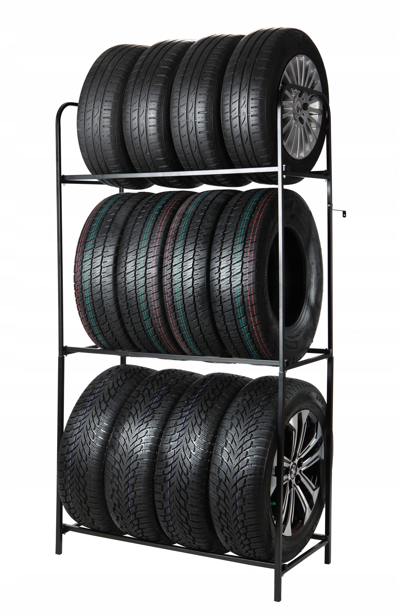 METALOWY STOJAK NA KOŁA 12 OPON / KÓŁ REGAŁ mocny