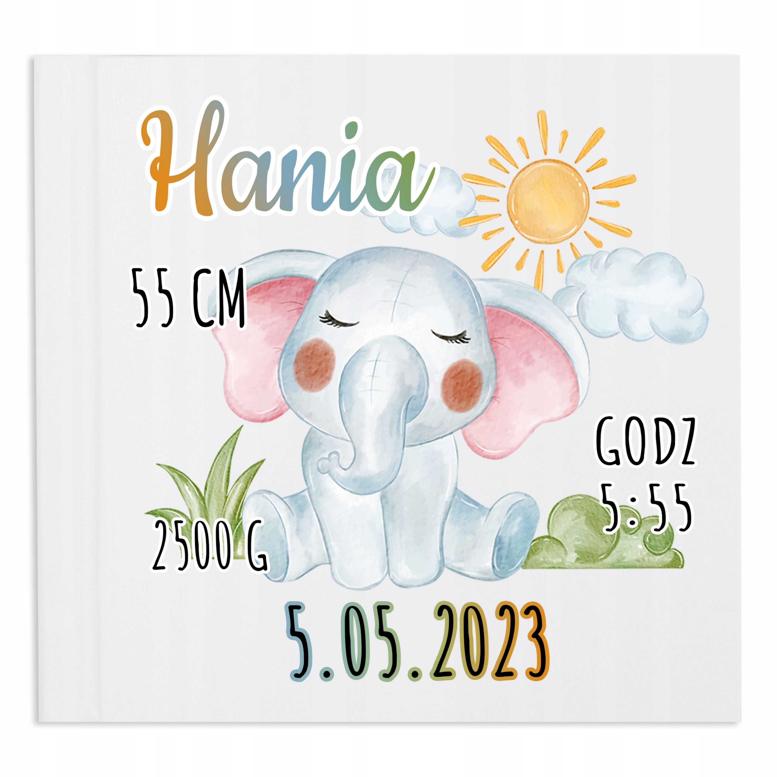 Album na fotografie Metrička pro dítě Jméno Vzory