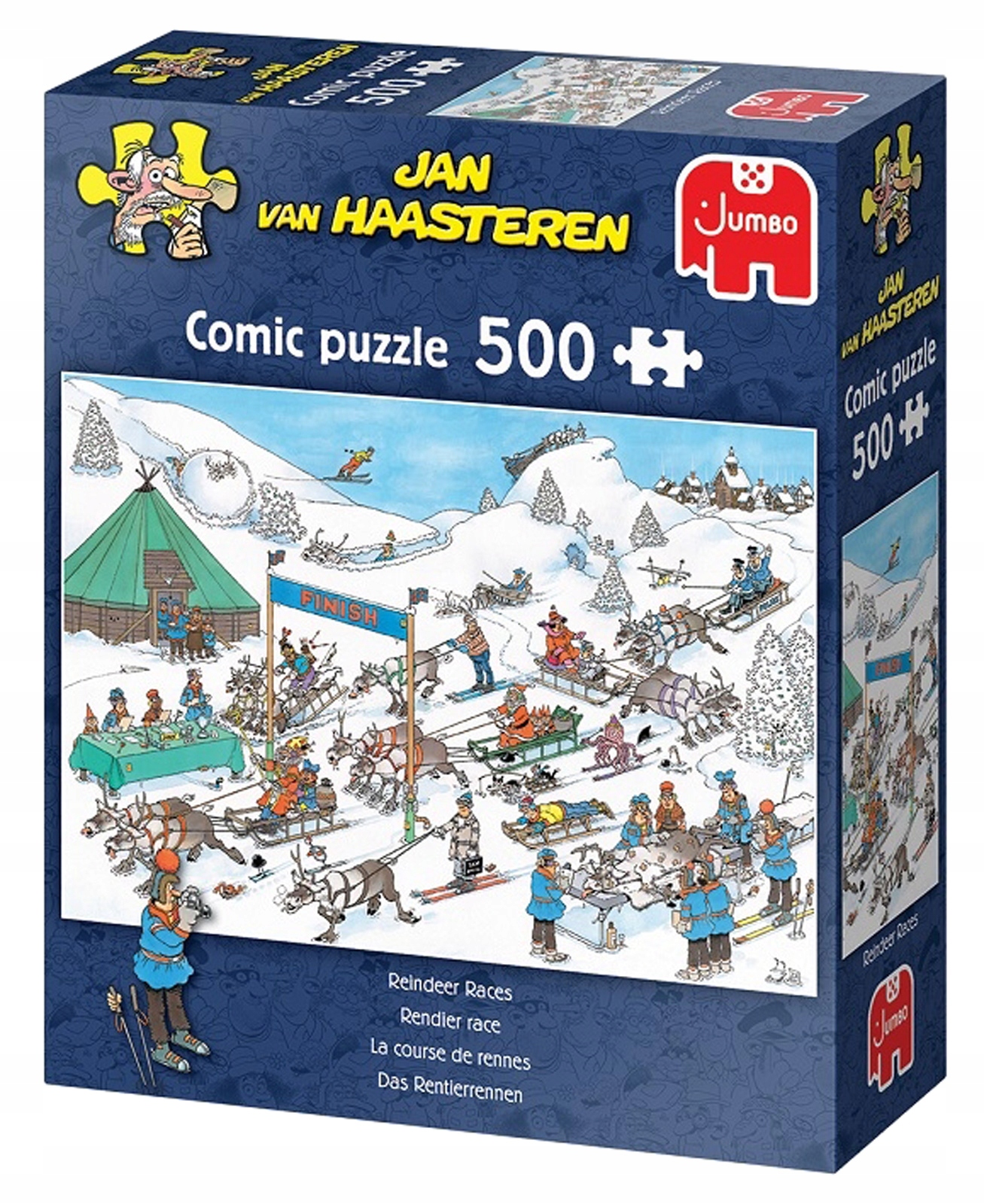 

Puzzle 500 Jan Van Haasteren Wyścigi reniferów