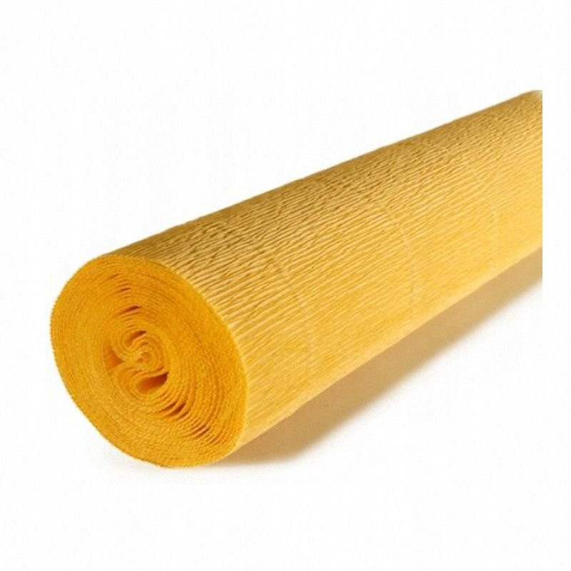 BIBUŁA OZDOBNA KREPINA 50X200CM ŻÓŁTY ZŁOTY MOCNA Bohater Inny