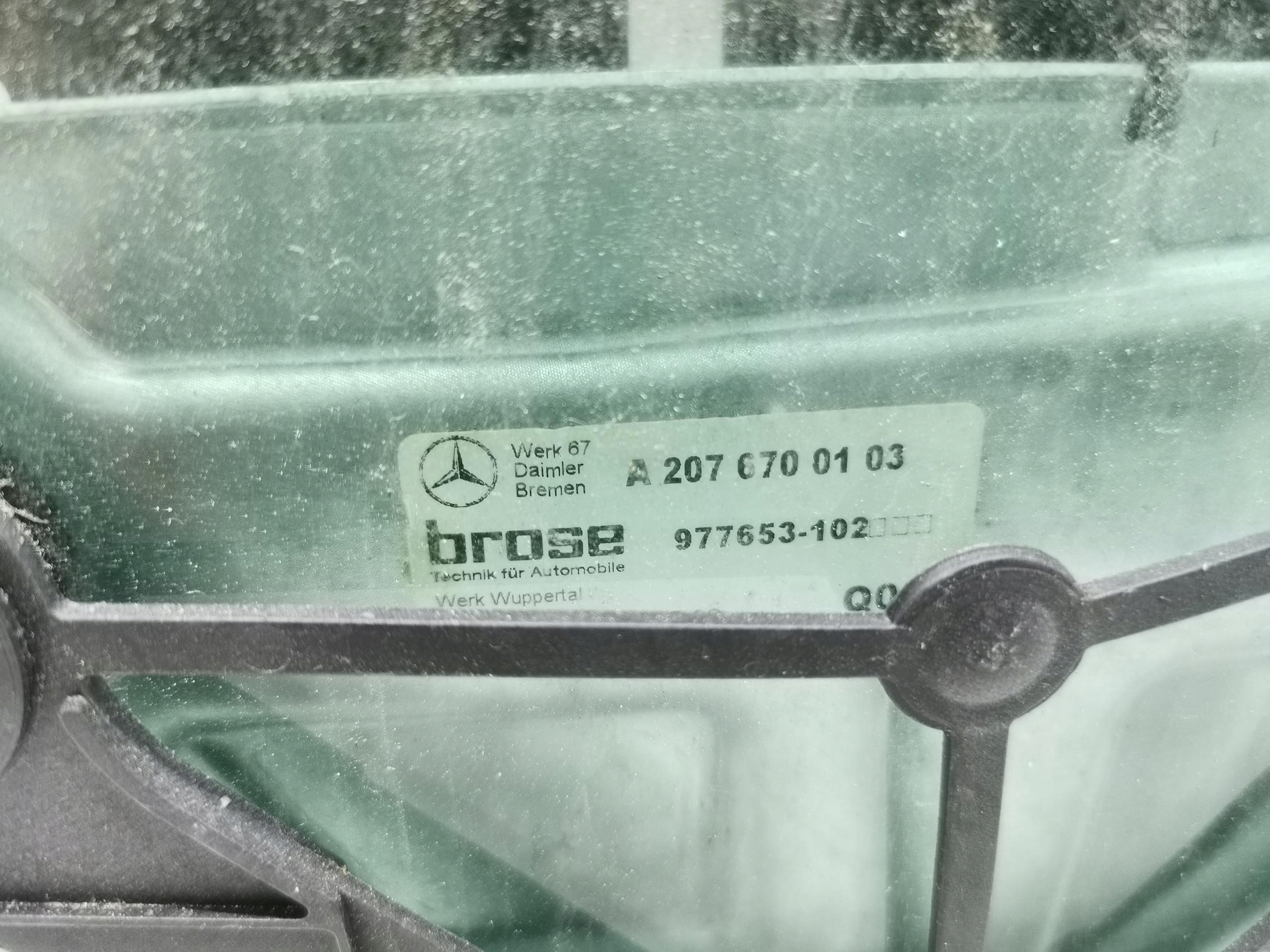 mechanism window left rear part MERCEDES E-class W207