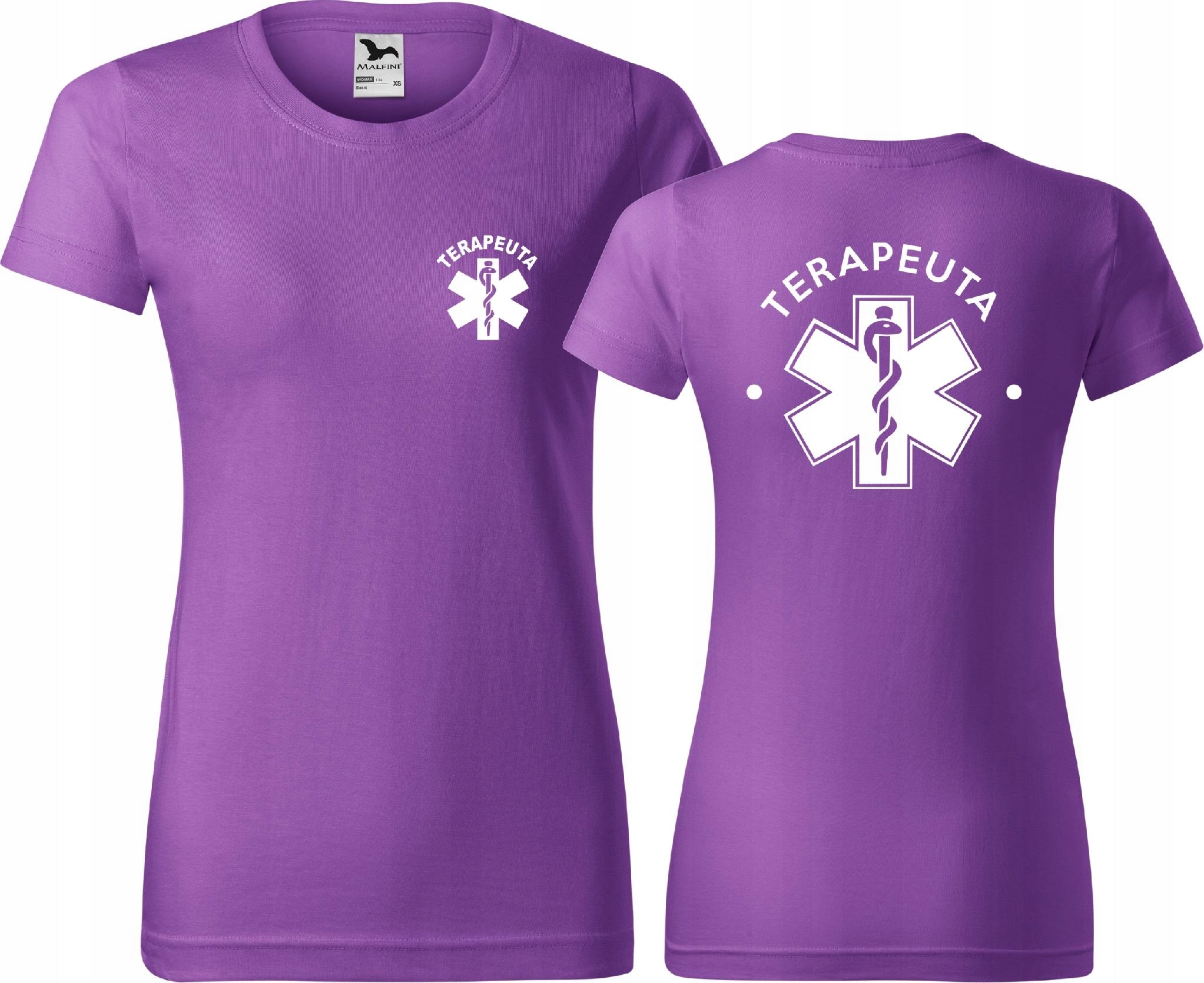 

Koszulka medyczna damska nadruk Terapeuta r. XL