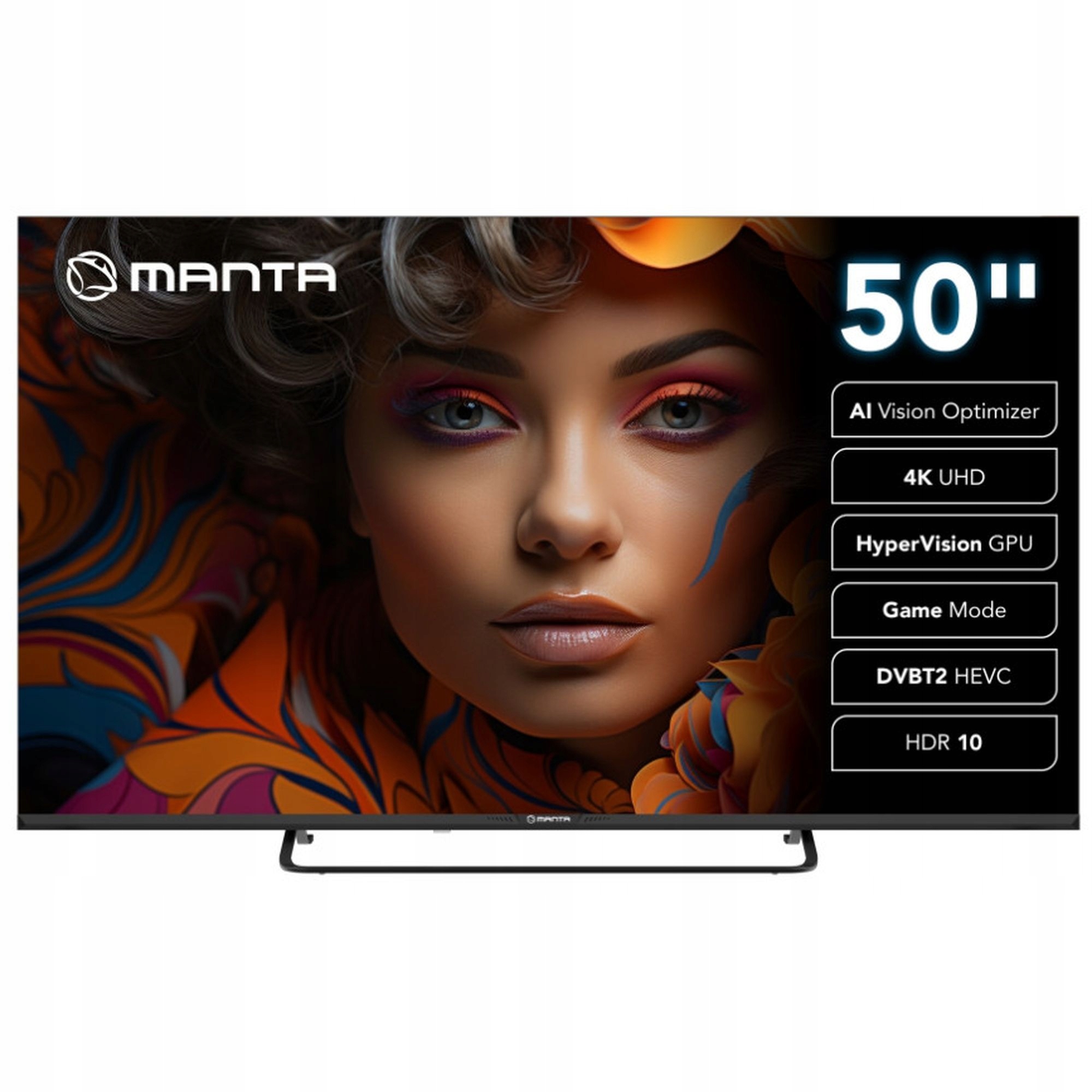 Telewizor Manta 50LUV125E 50” Led 4K Uhd Vidaa 60Hz Hdr DVB-T2