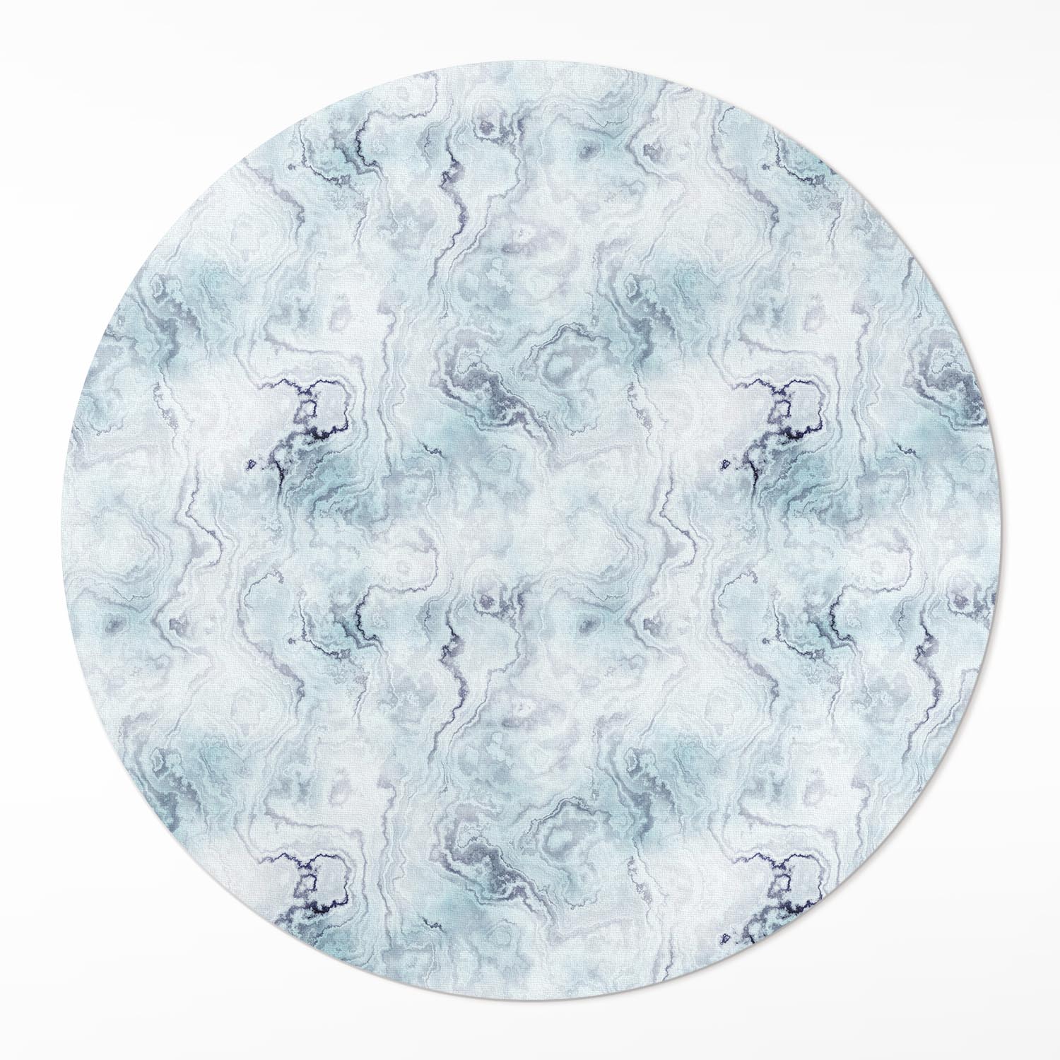 Kulatý Běhoun Vinylový Rozlitý inkoust elegantní abstrakce Velký průměr 140 cm