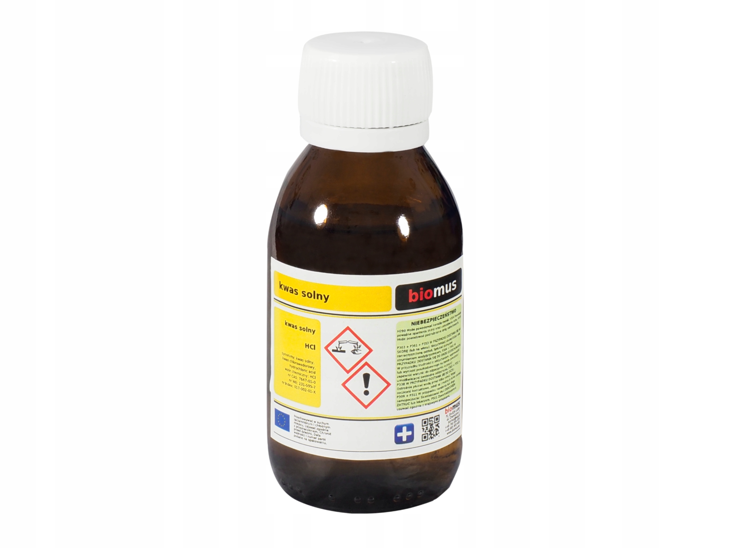 

Kwas Solny 4% Chlorowodorowy 100ml Biomus