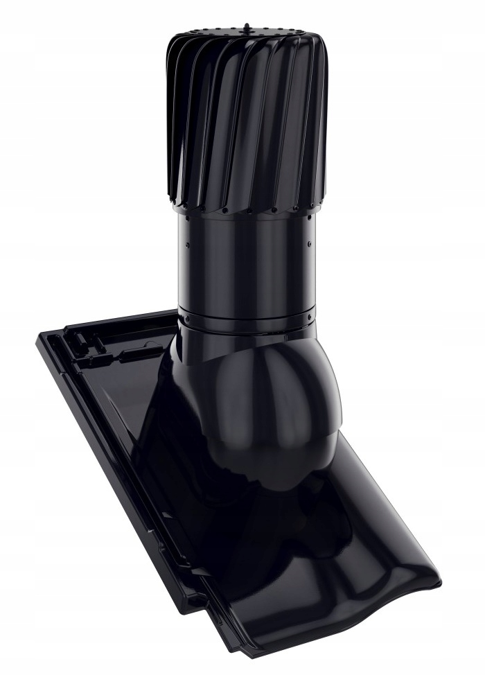 Komín Rotoline Alu Rubín 9V Černá Glazura