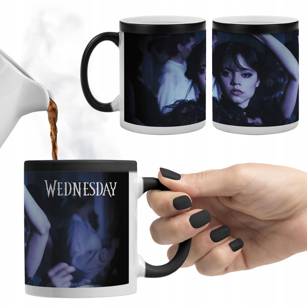 

Kubek Magiczny Wednesday Addams Czarny Preznet