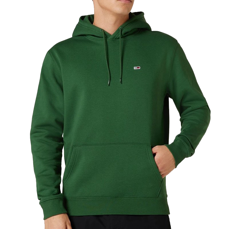 Tommy Jeans Hilfiger bluza męska z kapturem zielona DM0DM09593-L2M S
