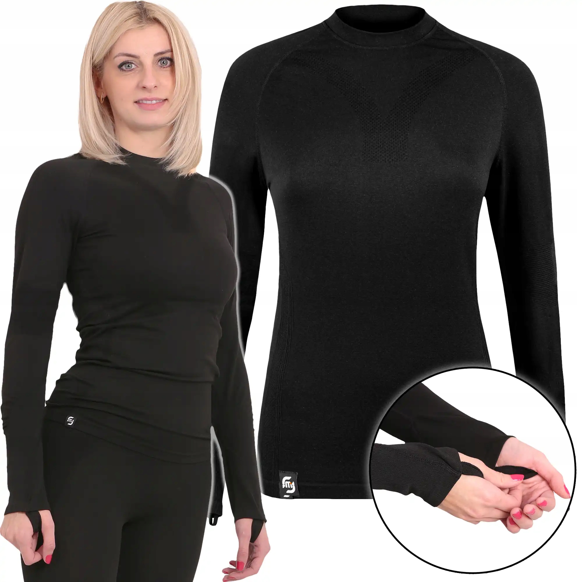 Odzież termoaktywna koszulka bluzka damska longsleeve oddychająca L