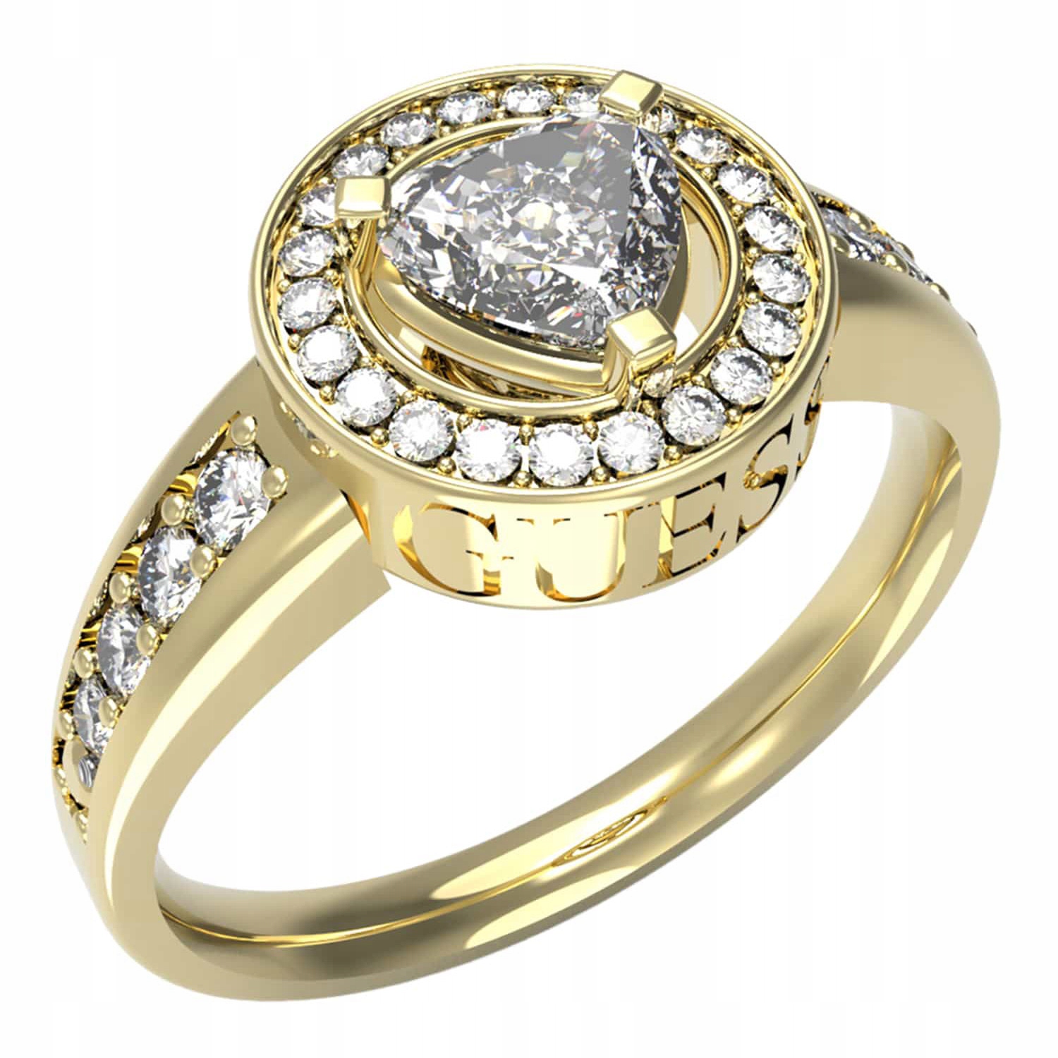 Prstýnek dámský zlatý Guess R-12