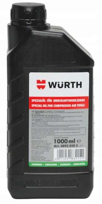 

Wurth Olej specjalny do narzędzi pneumatycznych 1L