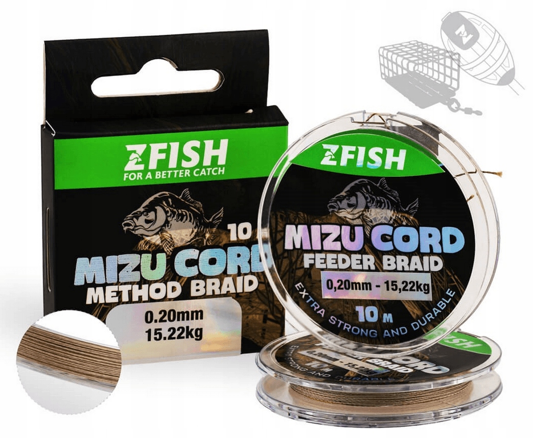 Plecionka przyponowa ZFish MizuCord Method Feeder 10m 0,14mm