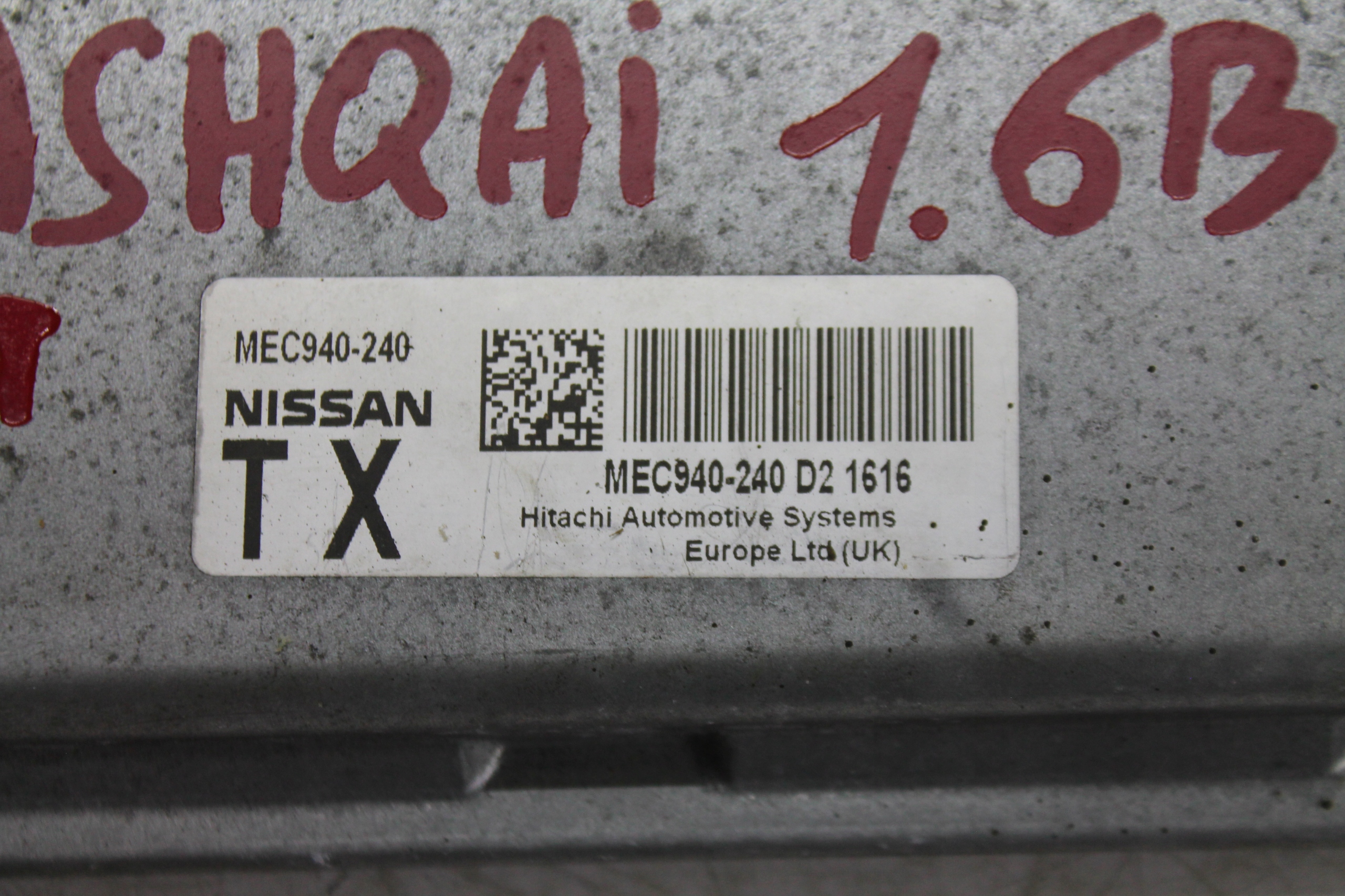 computer Motore MEC940-240 QASHQAI J10 1.6 16V