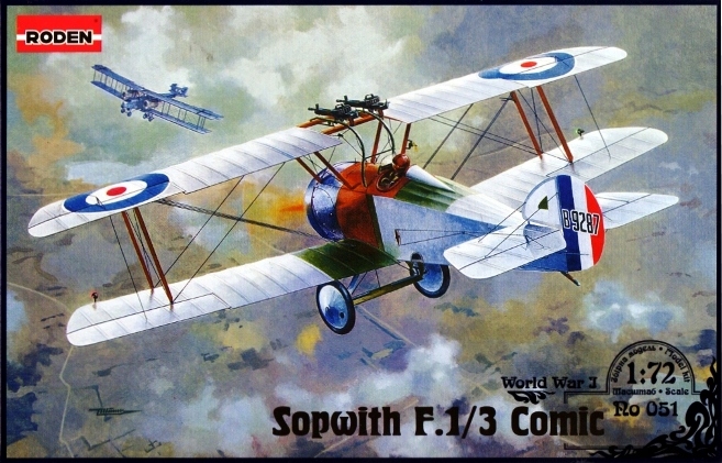 Roden 051 Sopwith F.1/3 Comic (camel) Model 1:72