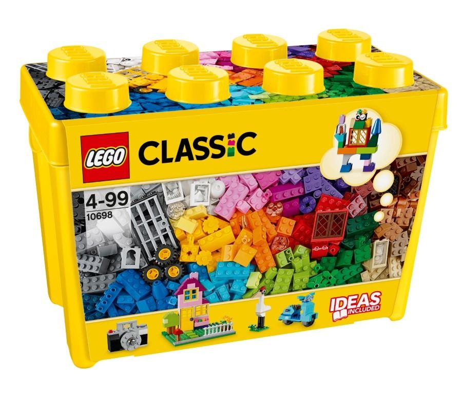 Lego Classic Kreativní Stavebnice Velká Krabička 10698 Budovy Bagr Skútr