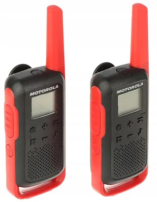 Sada 2 Radiotelefonů Pmr MOTOROLA-T62/RED 446.1 MHz 446.2 MHz