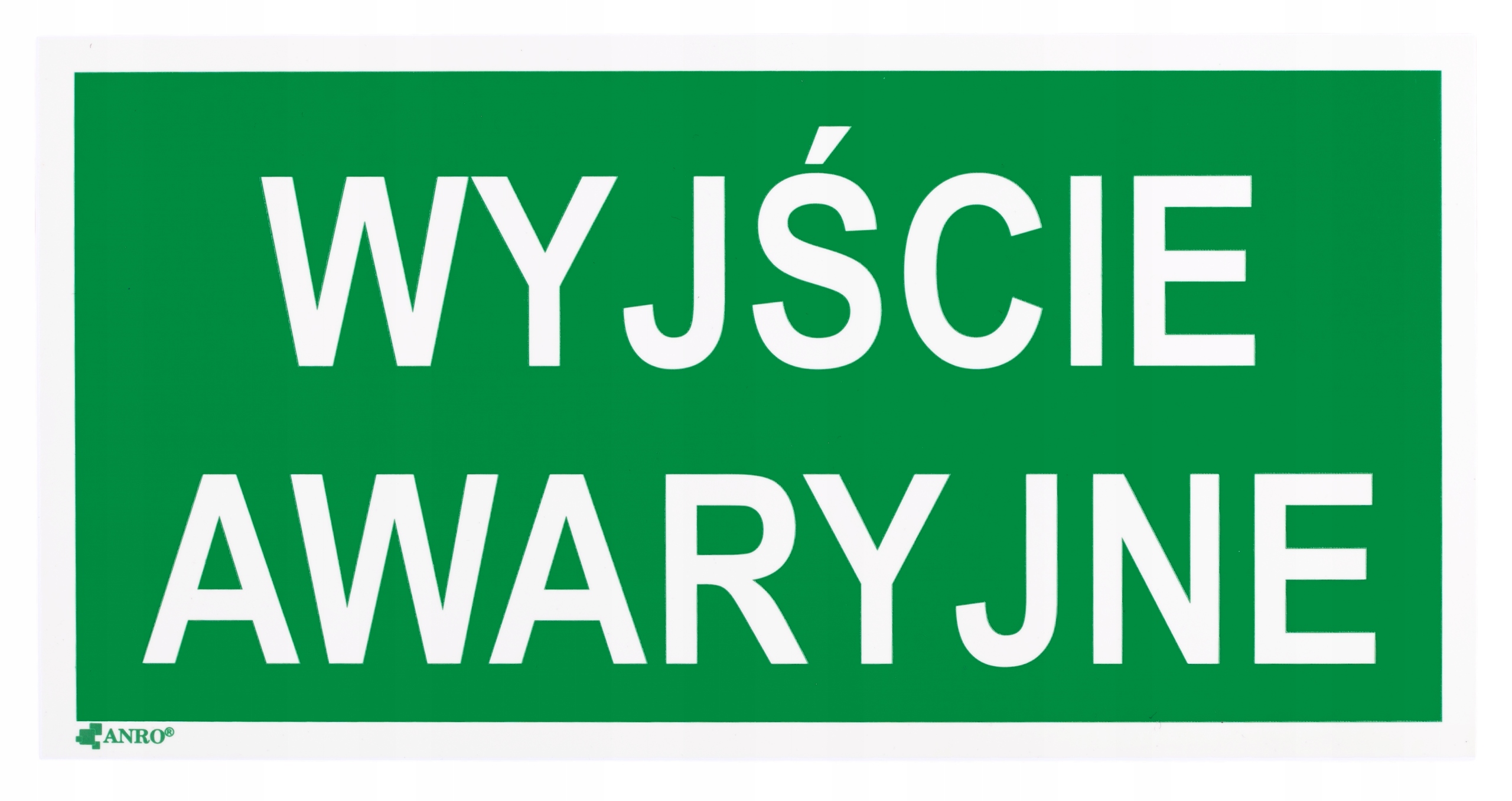 ZNAK TABLICA TABLICZKA PCV WYJŚCIE AWARYJNE