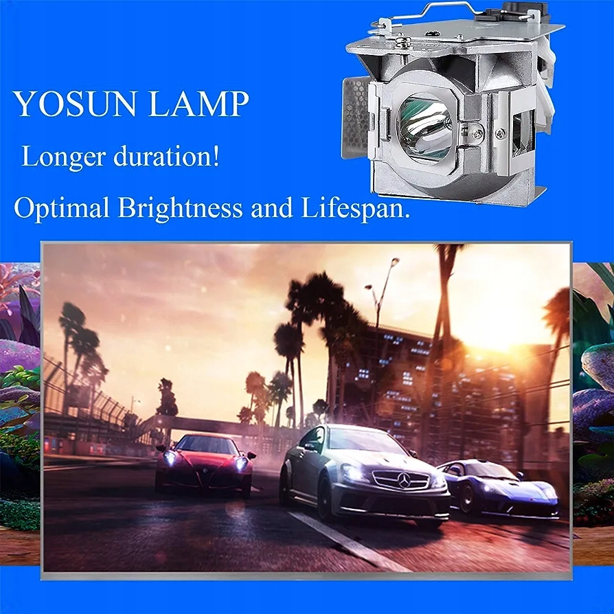 Lampa zamiennik projektora do Benq W1070 W1080st HT1075 Model 5J.J7L05.001