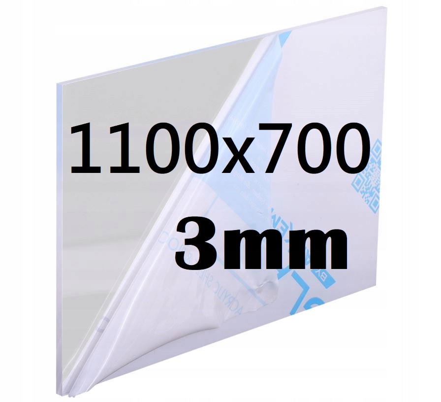 Plexi Plexi Plexi Plexa na míru 110 x 70 cm 3 mm Bezbarvá Deska