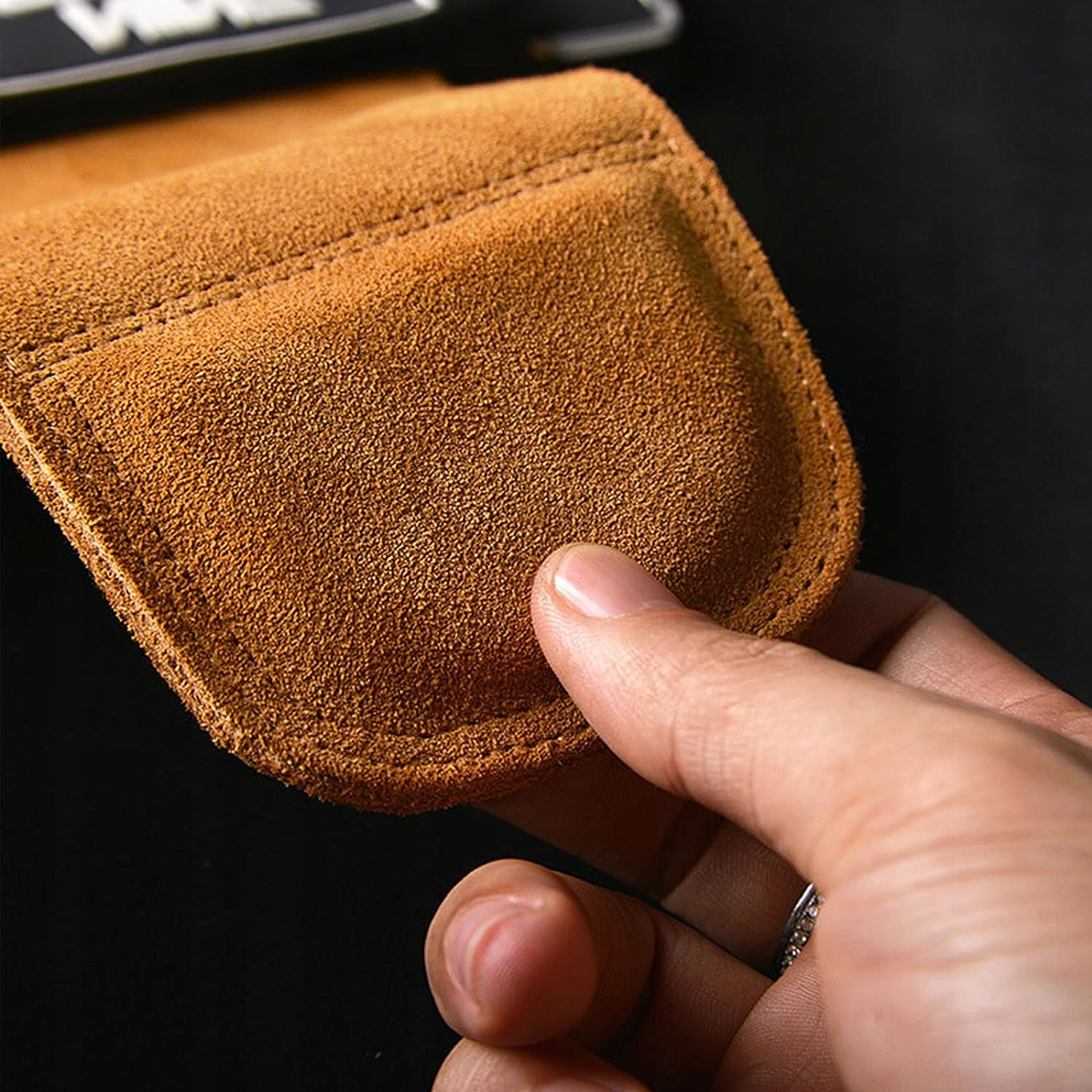 TRWAŁA SKÓRA BYDLĘCA RĘKAWICE DO MARTWEGO CIĄGU USTABILIZUJ NADGARSTEK Rozmiar uniwersalny