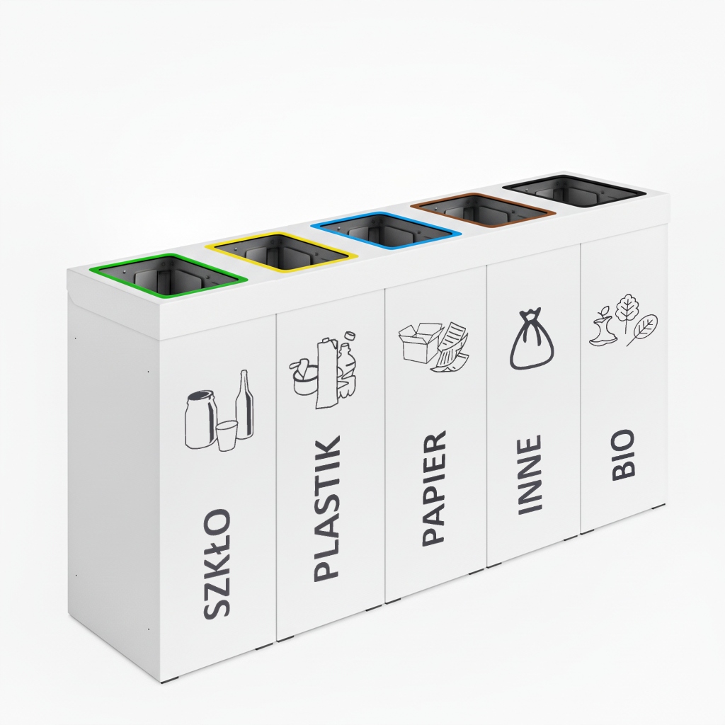 Levně Odpadkový koš Deneb Levanto Pro, bílý