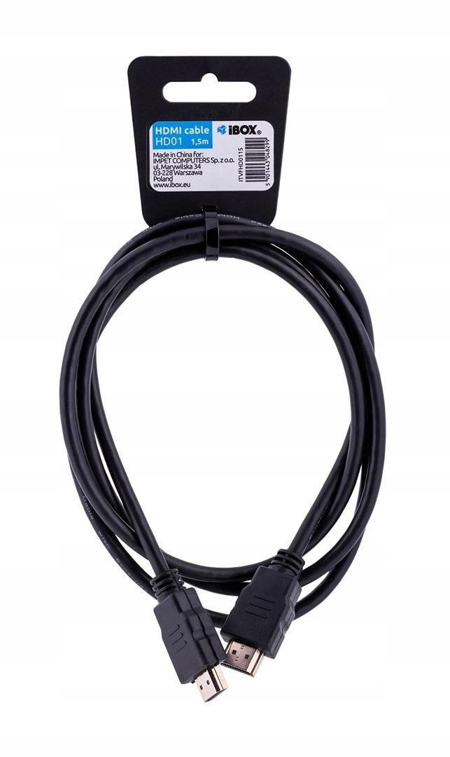 Kabel Ibox Fullhd HD01 1,5M 1.4V 13C+1 ITVFHD0115 (hdmi M Hdmi M 1,5m k