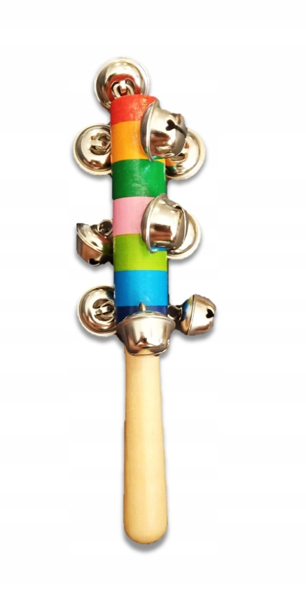 

Grzechotka Instrument Drewniany Z Dzwoneczkami