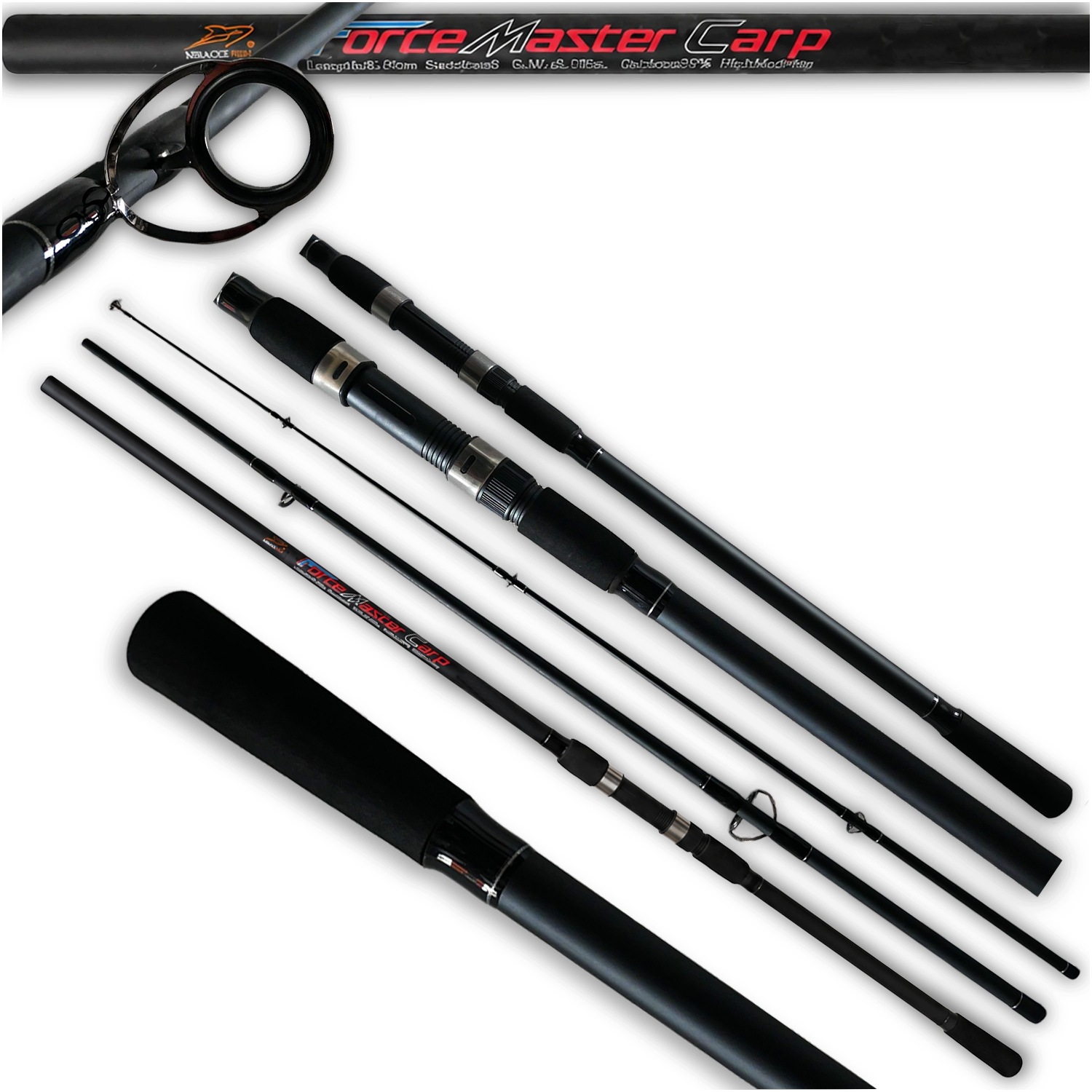 Wędka Karpiowa Karpiówka Carbon 3,9M 3.0 Lbs Węglówka 3-składowa