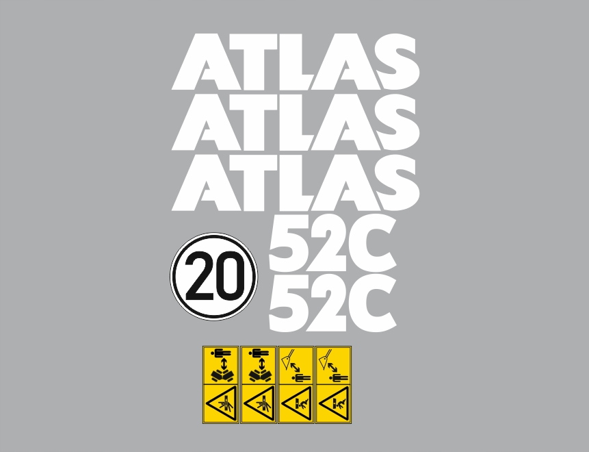 Samolepky samolepka Atlas 52C