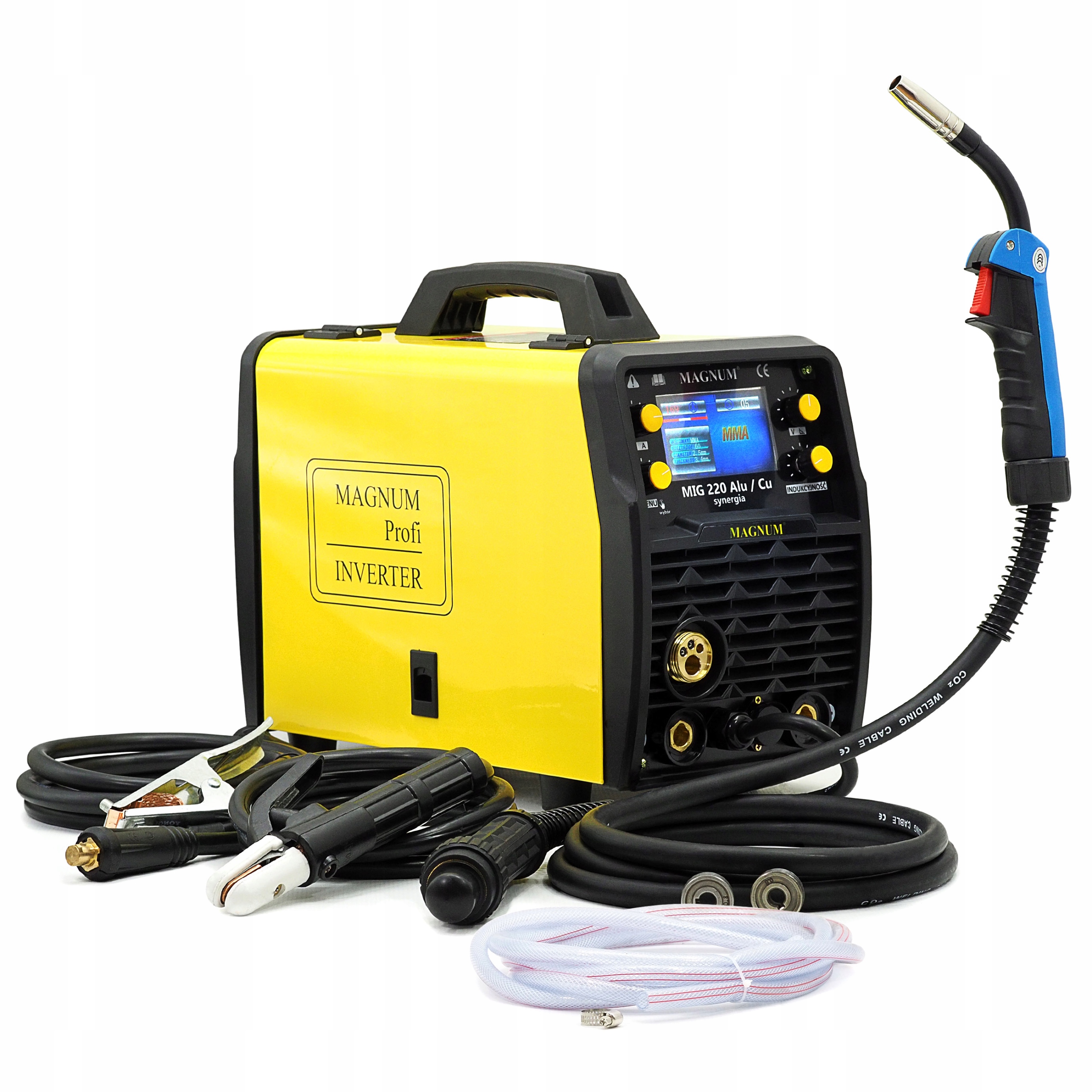 Svařovací stroj Magnum Mig 220 Alu/cu Synergia LCD 230V 200A Mma Tig Alu