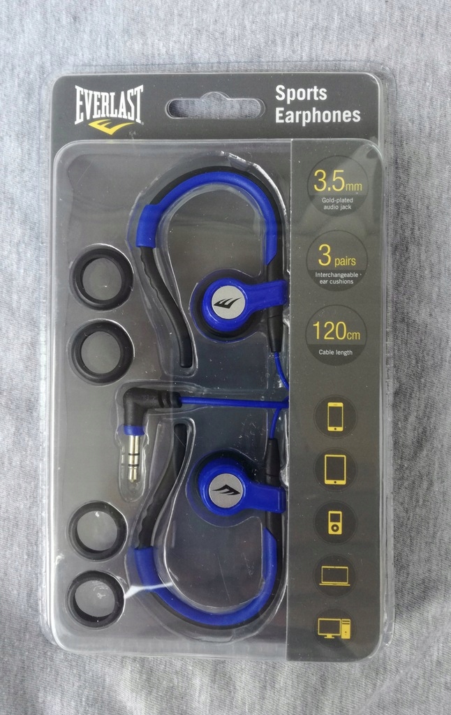 СПОРТИВНІ НАВУШНИКИ EVERLAST ДЛЯ БІГОВИХ ТРЕНУВАНЬ