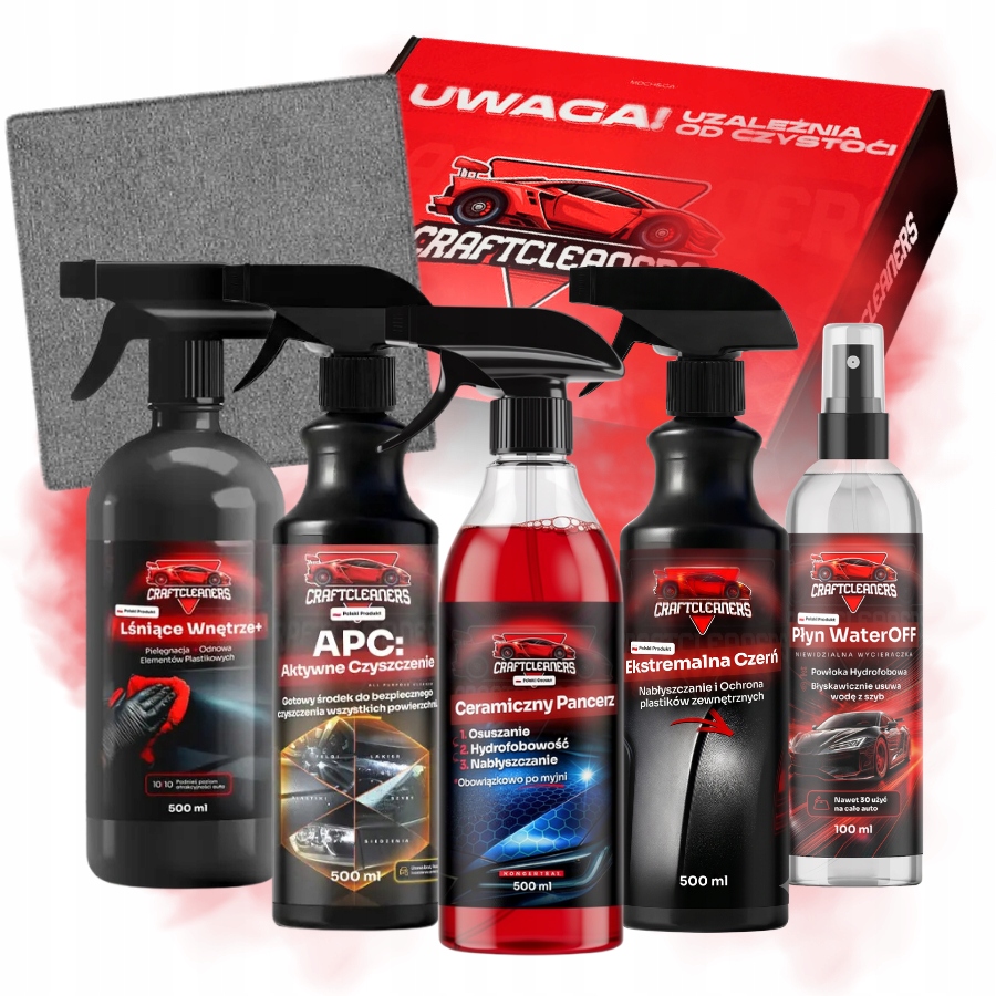 Sada kosmetických přípravků pro péči o čištění auta Detailing 6v1