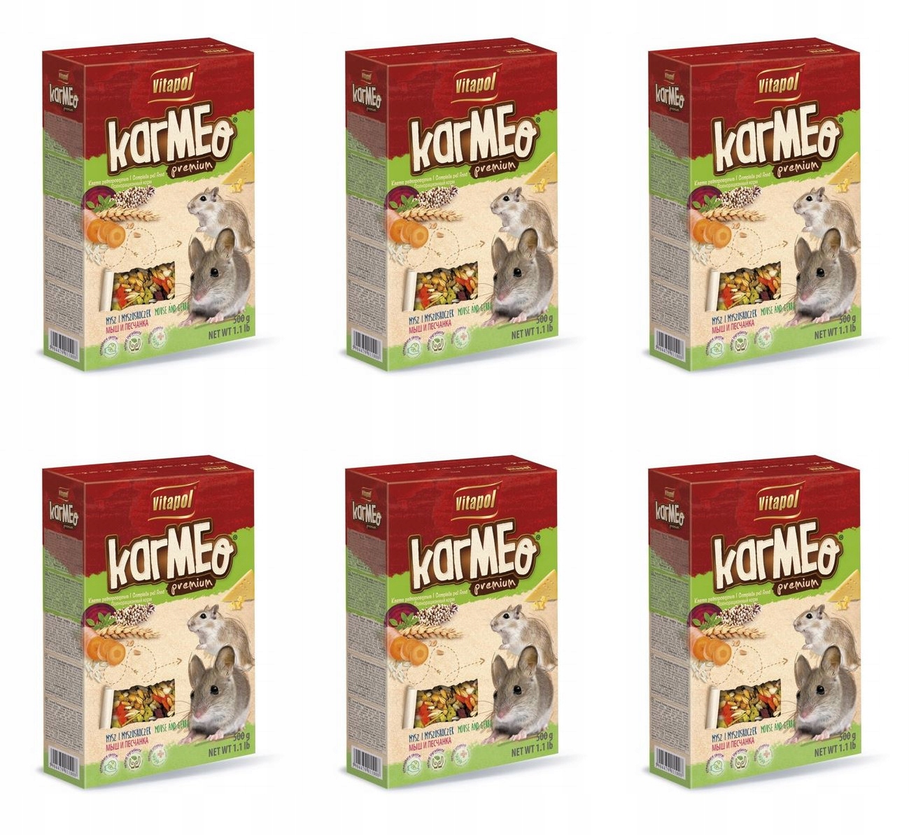 Levně Krmivo směs Vitapol 6x0,5 kg myš