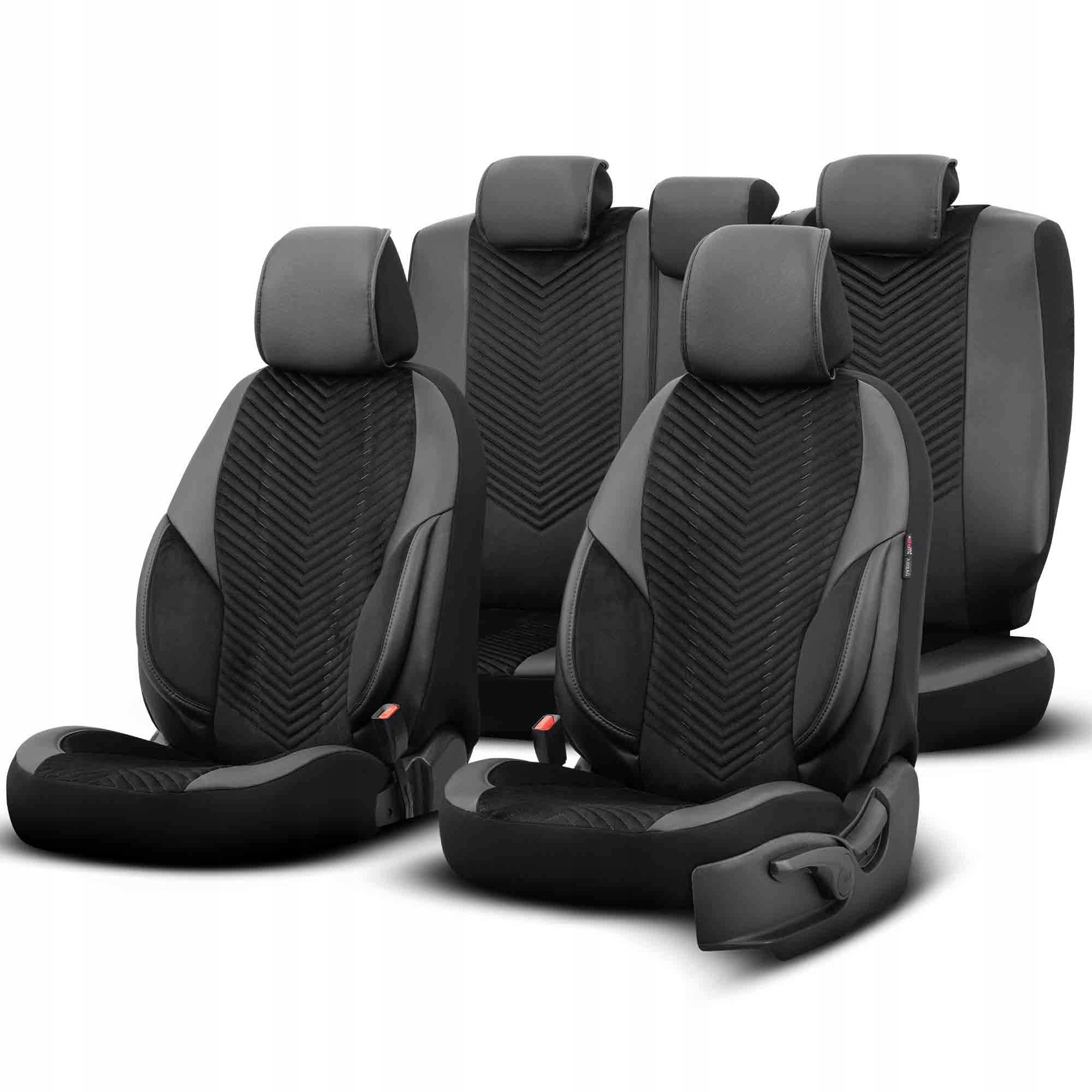 Komplet poťahov na autosedačky Otom Advanced 204 Black Babyface