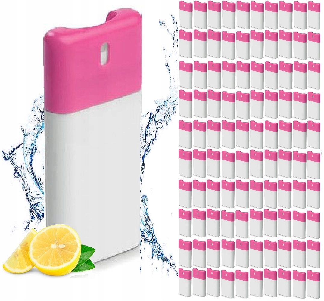 100x Płyn Do Dezynfekcji Mycia Rąk Turystyczny Spray Antybakteryjny Cytrusy