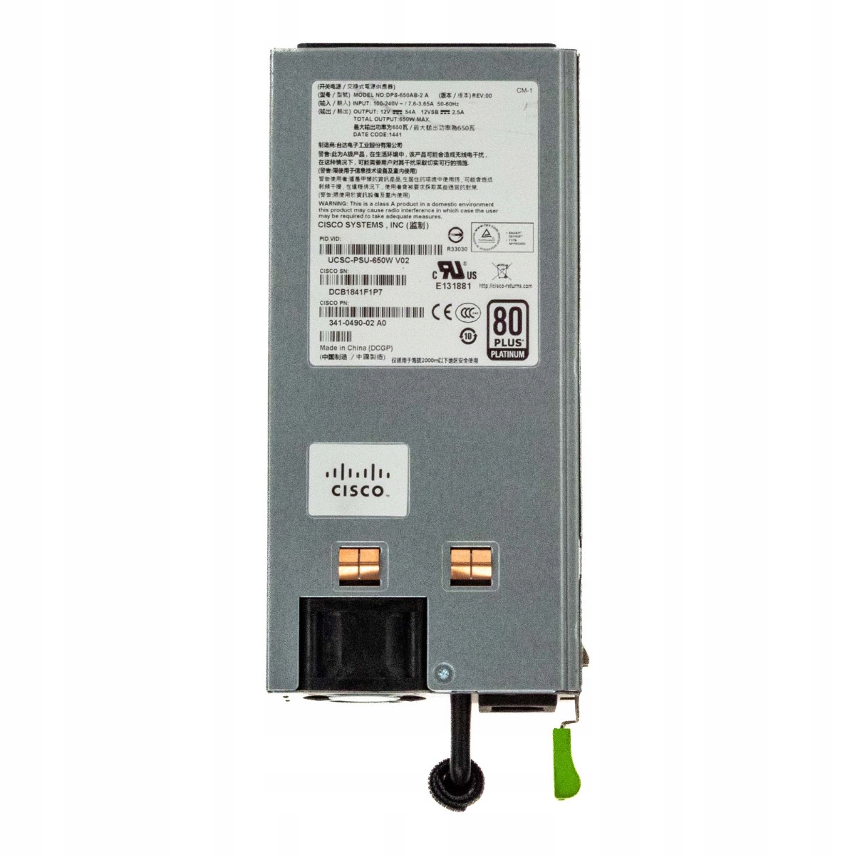 Cisco 341-0490-02 A0 DPS-650AB-2 A 650W