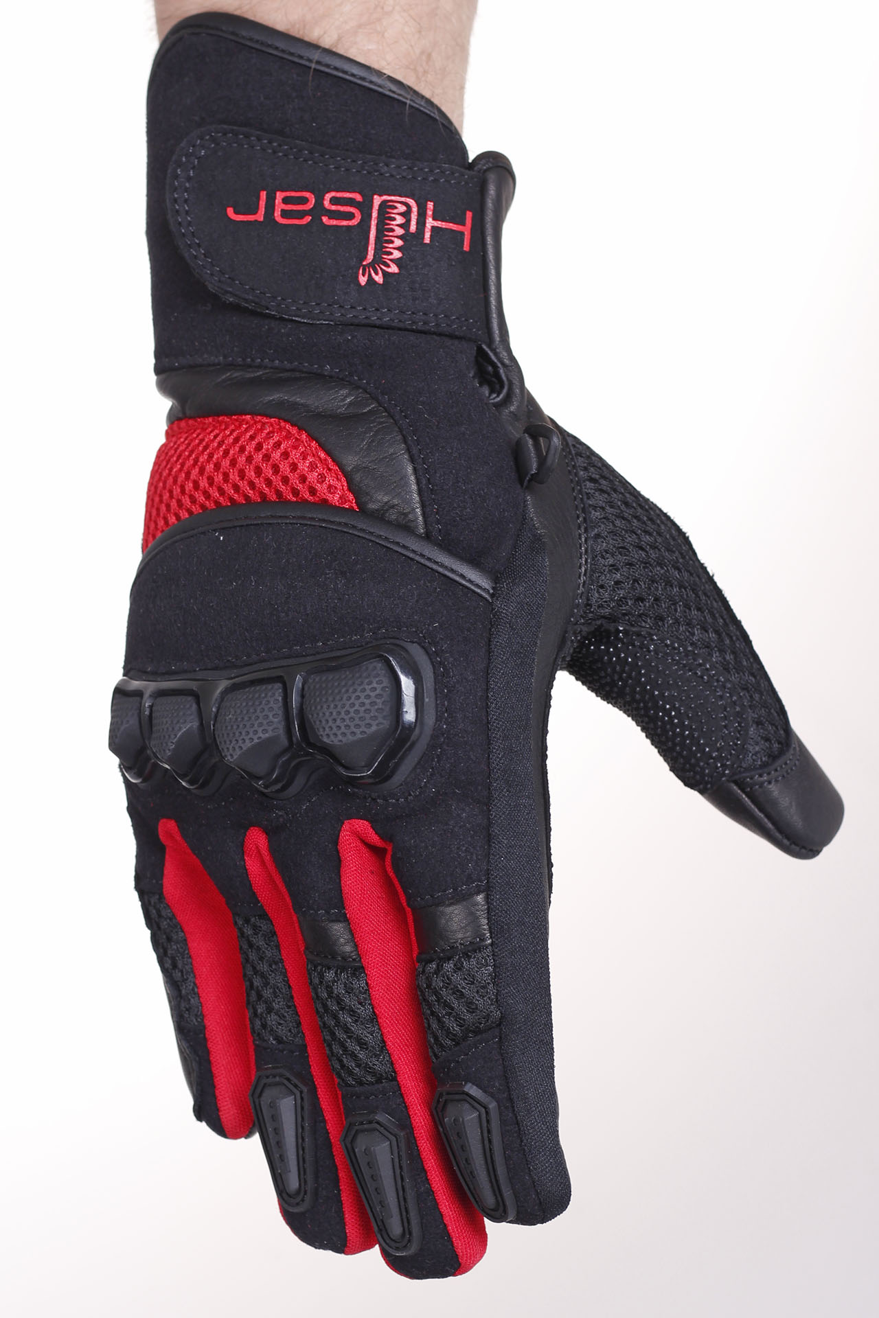 RĘKAWICE MOTOCYKLOWE LETNIE HUSAR GRIZZLY red EAN (GTIN) 5904954310138