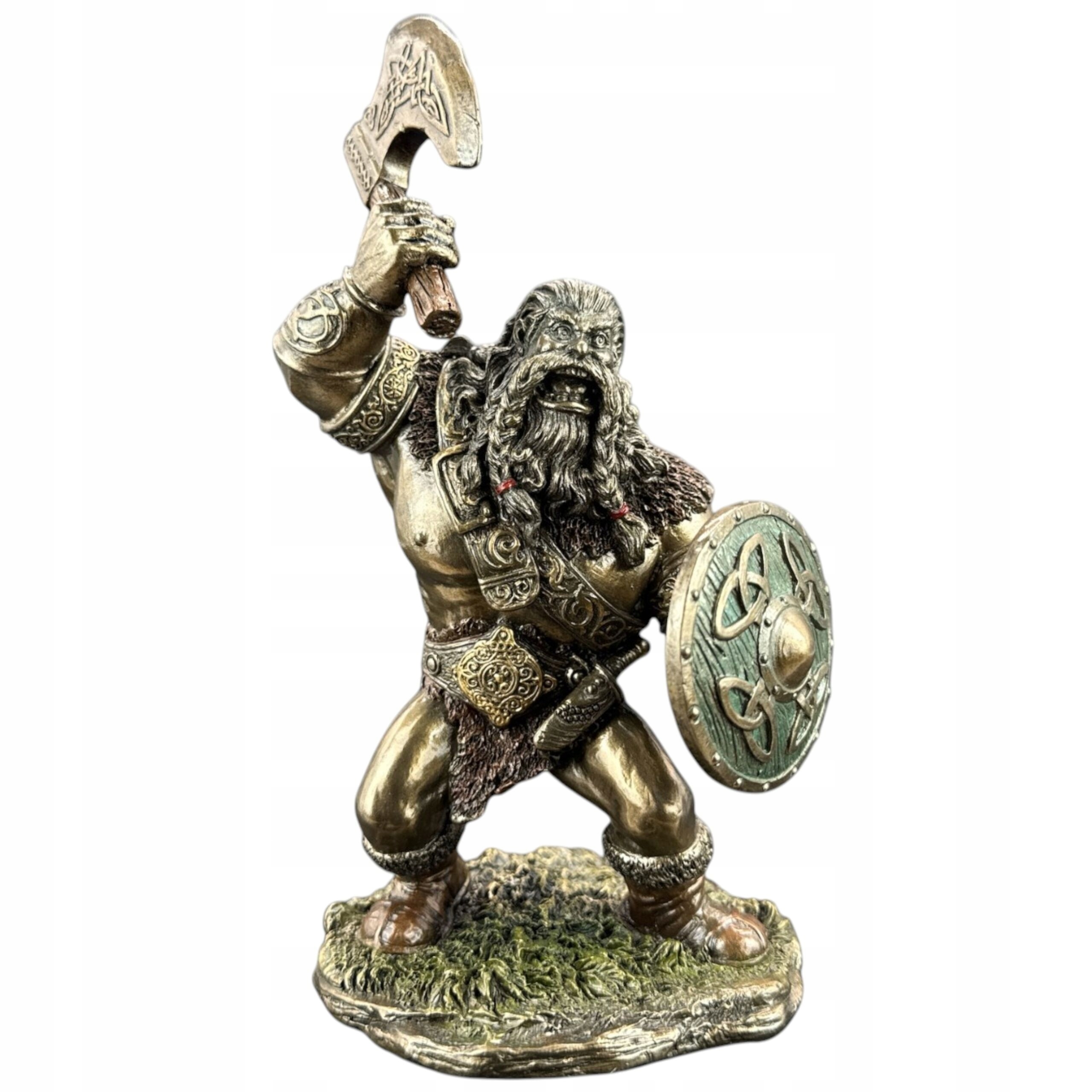 soška sošky Vikinga s sekerou a štítem Veronese WU78078A4