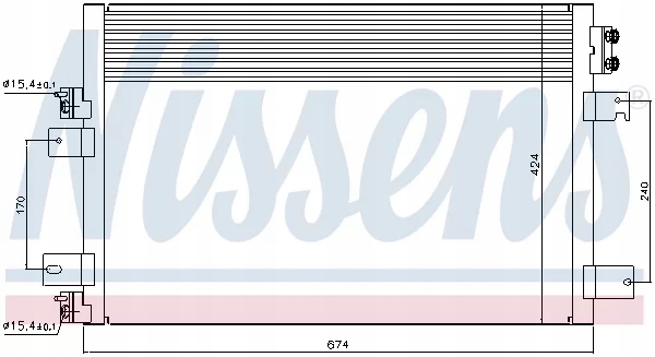 ниссенс 940151 конденсатор, радиатор кондиционера